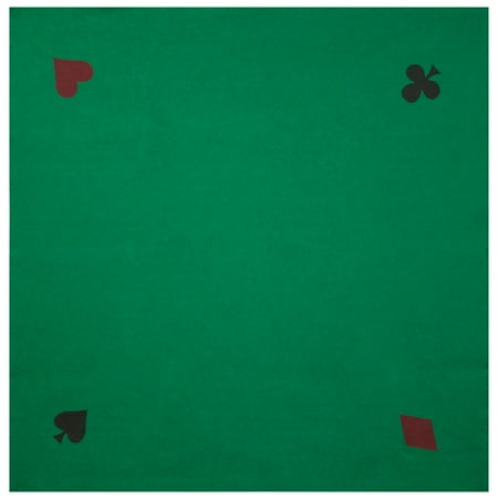 GSE Games & Sports Expert 40 x40 Casino Poker Card Felt Layout Mat Tabletop Felt Layout Mat Casino Game Cover for Playing Card Poker Game
