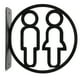 thumbnail image 1 of Letrero de baño para oficina de negocios Letreros de baño para hombres y mujeres Letreros de puerta de baño para puertas de inodoro Letrero de puerta de baño de negocios, 1 of 5