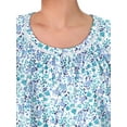 thumbnail image 6 of Aria 100% Cotton Raglan Sleeve Round Neck Sleepwear Gown, Sizes XS-5X, 6 of 8