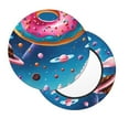 thumbnail image 2 of Susaid Colorful Donut Print Elastic Bar Stool Cover Personalized Washable Stool Cover for Barbershop Home Bar Kitchen-12 inch, 2 of 7