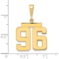 thumbnail image 2 of 14K Yellow Gold Medium Polished Number 96 Charm Made In United States mp96, 2 of 5