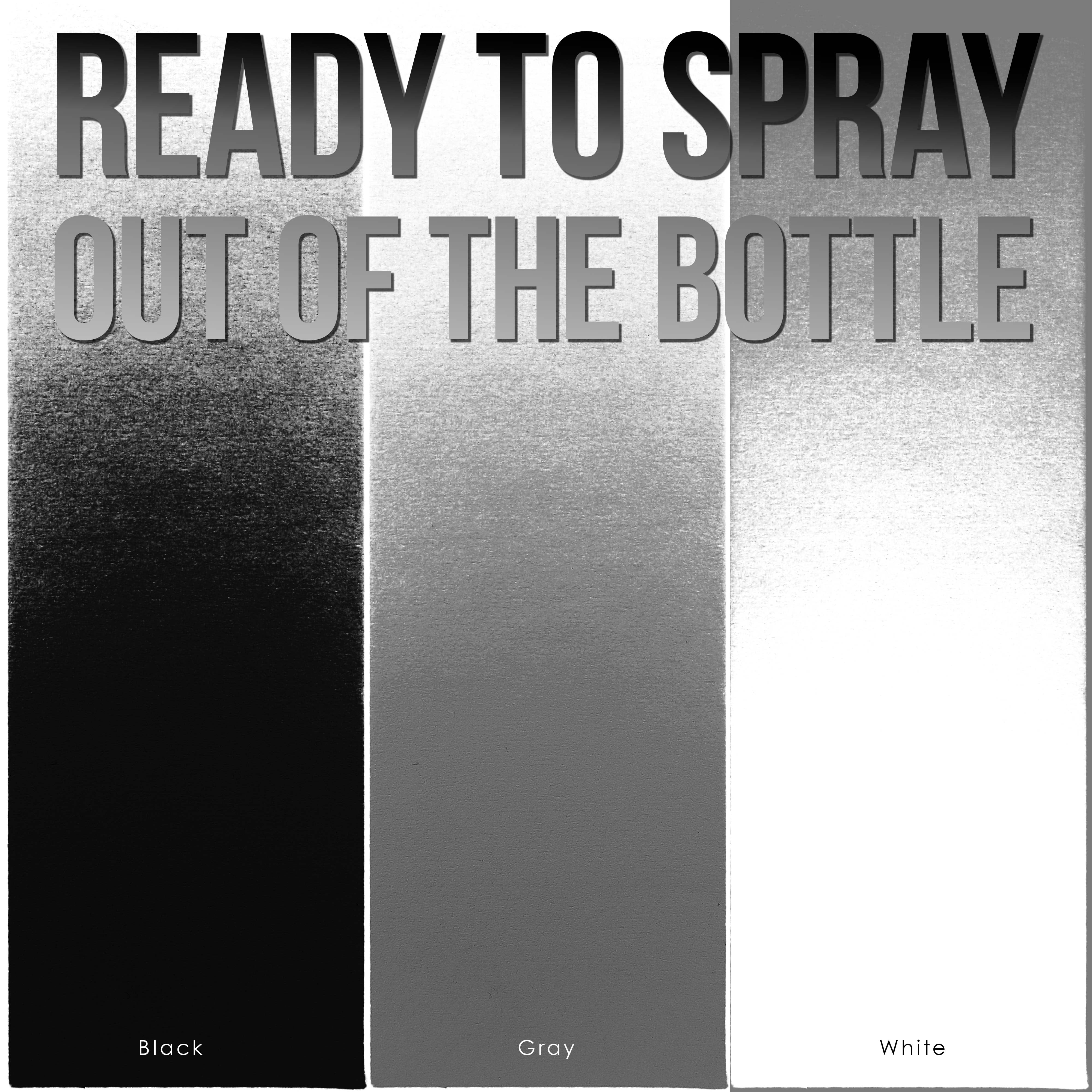 U.S Art Supply Black, White, Gray Surface Primer Airbrush Paint, 3 Color Set, 4 oz - Ready-To-Spray, Water-Based Acrylic Polyurethane - Artist Priming, Plastic, Metal, Canvas, Wood, Hobby Models Craft