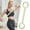 Green, variant on Fitness and Yoga Resistance Band 15 LB Silicone Exercise Band With Handles for Home Workout and Strength Training
