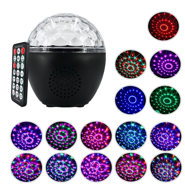 Vocero Irfora 10W USB recargable Disco de la bola luz estroboscópica sonido activado BT altavoz Control remoto LED lámpara luces de la etapa del partido Irfora Vocero