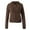 Brown, variant on Elippeo Women Sewing Thread Coat 2000s Aesthetic Women Long Sleeve Crop Tops with Pockets y2k Grunge Zipper Hooded Jacket Streetwear