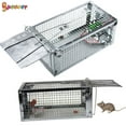 thumbnail image 2 of Spencer Rat Trap Cage Small Live Animal Humane Cage Pest Rodent Mouse Control Bait Catch Pest Mouse Trap Cage 11 x 5.5 x 4.3 inches, 2 of 8