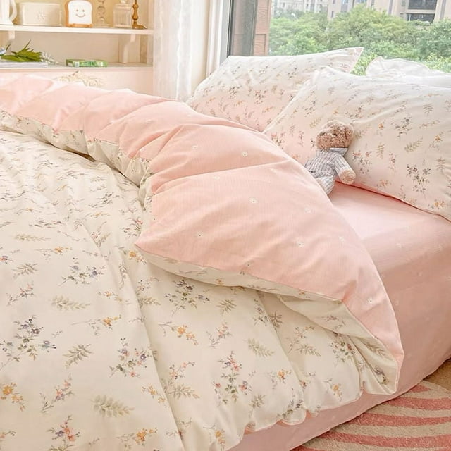 Floral Comforter Set with Sheet and Pillowcases, Soft Hotel Quality Bedding, Full Queen Size