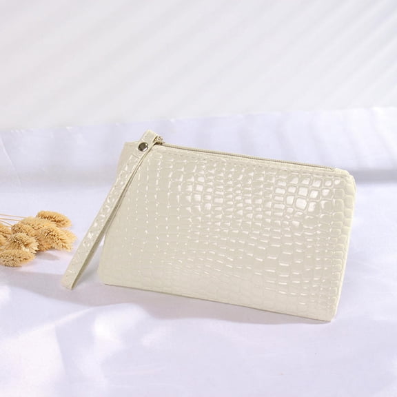 Trend crocodile PU skin lady clutch bag Korean mobile phone bag elegant business coin purse party gift package Wear and scratch resistance
