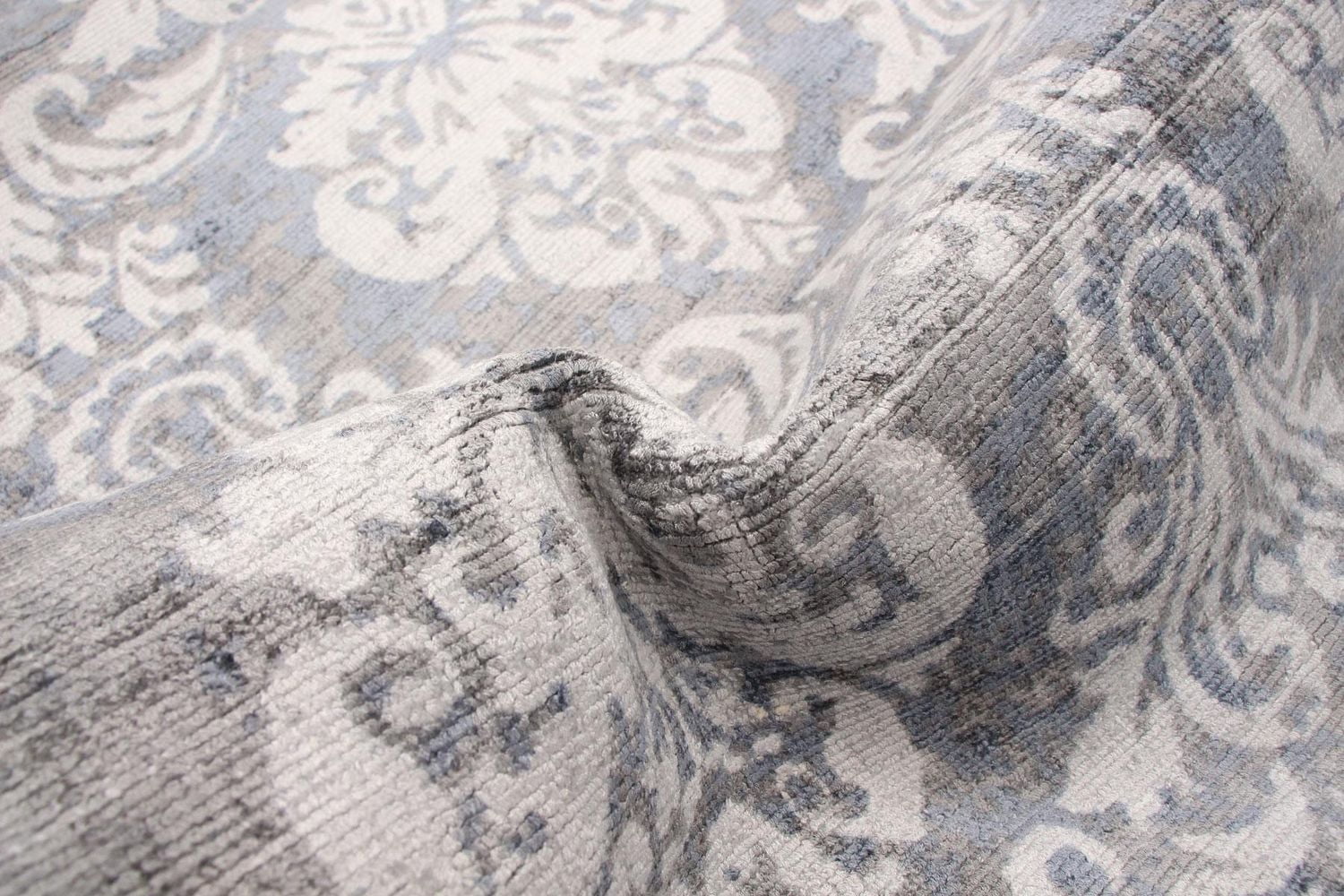 ECARPETGALLERY 5'0" x 7'11"  Transitional Galleria Hand Loomed Area Rug for Living Room, Dining Room and Bedroom in Grey