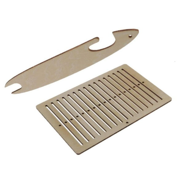 Yammee 1 Set DIY Handcraft Belt Wooden Weaving Looms Kit for Mini Tapestry Knitting