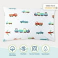 thumbnail image 4 of Wildkin Kids 100% Cotton Percale Standard Pillowcase for Boys and Girls - 30 x 20 Inches Inches (Transportation Blue), 4 of 9