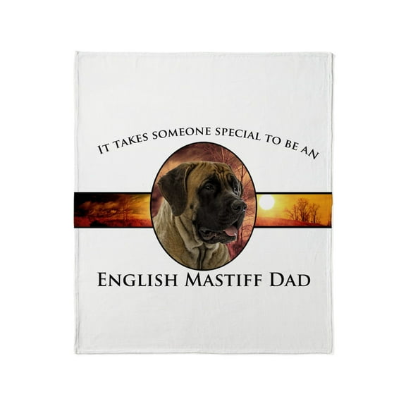CafePress - Mastiff Dad Throw Blanket - Soft Fleece Throw Blanket, 50"x60" for All Ages