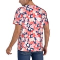 thumbnail image 2 of KLL Japanese Cherry Blossoms for Men's Baseball Shirts,Short Sleeve Casual Shirts Button Down Shirt for Men Beach Summer Wedding Shirt-Medium, 2 of 7