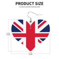 thumbnail image 3 of Heart Earrings Union Jack Dangling Heart Drop Earrings For Women Love Dangle Earrings Gift, 3 of 6