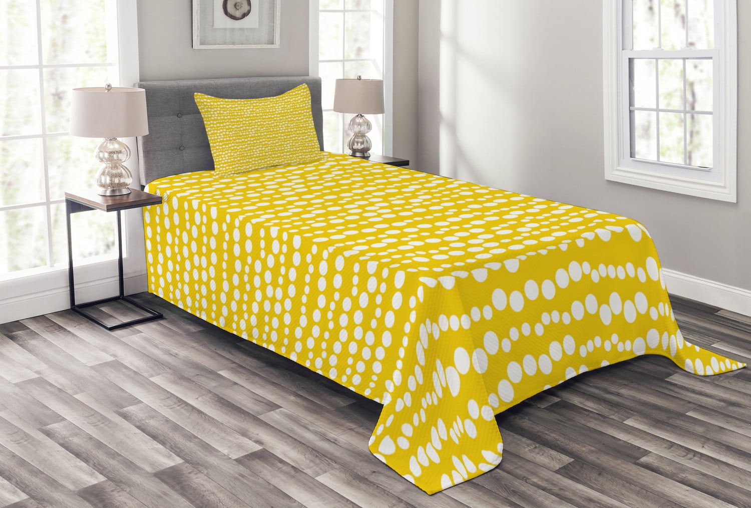 Yellow Oversized Ultra Plush Cozy Soft Comforter Set Pop of Color Modern Bedding