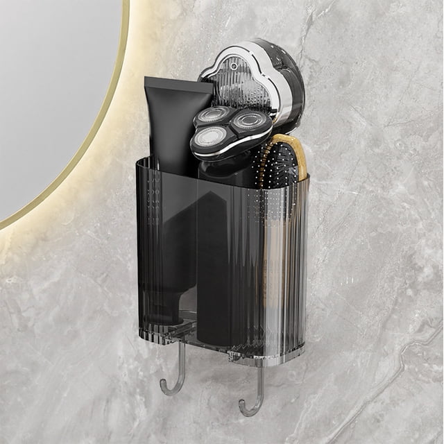 HOZADOIE Storage Rack Storage & Organization Suction Cup Storage Rack Bathroom Sink Punch Frees Storage Box Bathroom Wall Mounted Storage Rack Suitable for Bathroom Storage