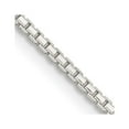 thumbnail image 3 of Sterling Silver 1.35mm 8 Side Diamond Cut Box Chain Necklace Size 22, 3 of 4