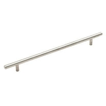 Amerock Bar Pulls 10-1/16 inch (256mm) Center-to-Center Sterling Nickel Cabinet Pull