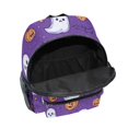 thumbnail image 6 of FORMRS School Backpack with Front Zippered Pocket 12" Student Travel Daypack, Halloween Purple Ghosts, 6 of 6