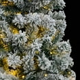 thumbnail image 3 of vidaXL Artificial Hinged Christmas Tree 300 LEDs & Flocked Snow 82.7", 3 of 8