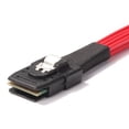 thumbnail image 3 of Cable De Datos Del Servidor Cable de alimentación mini SAS SFF-8087 a 4 datos de disco duro de computadora SATA (rojo), 3 of 8
