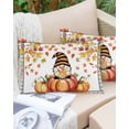 thumbnail image 6 of Thanksgiving Throw Pillow Cover 20 x 26 Inch Decorative Pillow Cover Fall Gray Plaid Pumpkins Gnomes Leaves Retro Lumbar Pillowcase Seasonal Rectangle Cushion Case for Couch Sofa Bed Living Room, 6 of 7