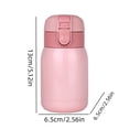 thumbnail image 3 of Zeiyignr Water Bottle Small Stainless Steel Thermoses, Insulated Vacuum, Leak Proof, Keeps Drinks Hot/Cold, Ideal for Coffee, Beverage, Water Pink, 3 of 7