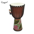 thumbnail image 1 of Camwood Tambor africano de madera de 12 pulgadas Djembe Bongo Congo Tambor de mano Percusión Instrum Abanopi Tambor Africano, 1 of 6