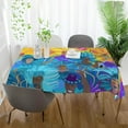 thumbnail image 6 of Coolnut Mardi Gras Tablecloth, Waterproof Washable Polyester Square Table Cover, Durable Tablecloth for Kitchen Dining Table Party Decor, 60"X 90", 6 of 7