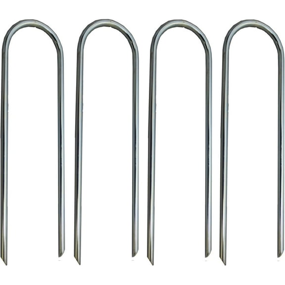 Ashman Heavy Duty Trampoline Stakes, Safety Ground Anchors, Tent Pegs 4 Pack.