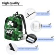 thumbnail image 4 of KLL St Patrick's day Print Travel Laptop Backpack - College Backpack Business Work Bag Nurse Bag Casual Daypack for Weekender Business Hiking -Medium, 4 of 6