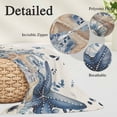 thumbnail image 3 of Blue Starfish Coastal Throw Pillow Covers, Eucalyptus Summer Nautical Shell Rustic Soft Breathable Pillow Cases with Invisible Zipper, Small Pillowcases for Couch Bed Sofa Chair 16x24 Inches, 3 of 9