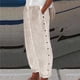 thumbnail image 1 of WILLBEST Pantalones Casuales de Verano para Mujer, Holgados, Finos, de Lino Sintético, de Longitud Nueve, elegantes, de Corte Relajado, para Uso Diario Chica, 1 of 4