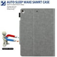 thumbnail image 3 of Dteck Smart Case for Apple iPad 9th Generation (2021) 10.2-inch,Magnetic PU Leather Card Holder Wallet Folio Case iPad 10.2" 8th/7th Gen Kickstand Automatic wake/sleep Cover,Gray, 3 of 5