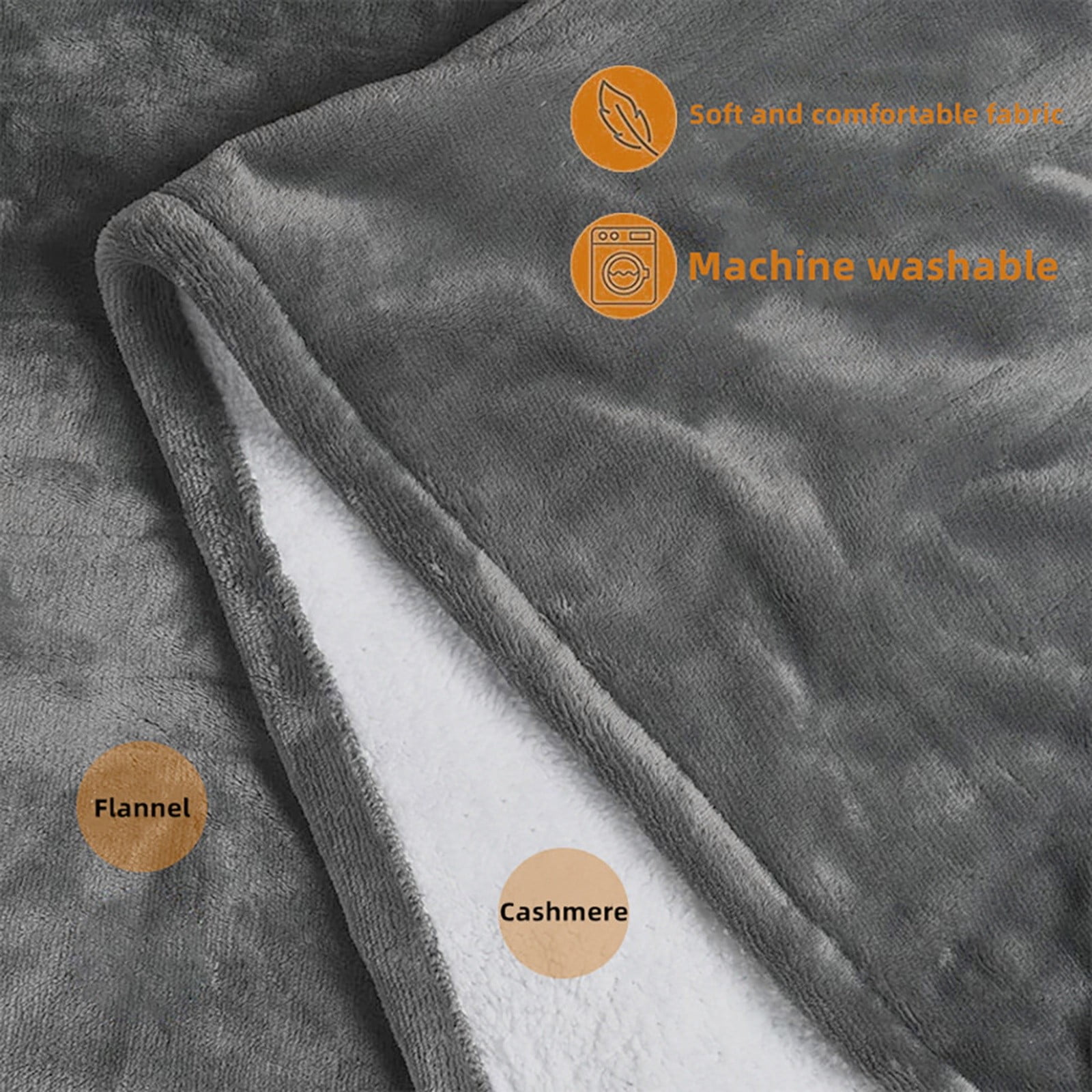 Heated Shawl Blanket Cozival Usb Heated Shawl Blanket - 76X150Cm Thickened Wrap with 3 Temperature Settings, Multi-Functional Shoulder & Body Warmer for Office, Home & Travel, Usb Body Warmer, Grey