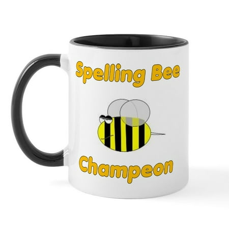 

CafePress - Spelling Bee Champion Mug - 11 oz Ceramic Mug - Novelty Coffee Tea Cup