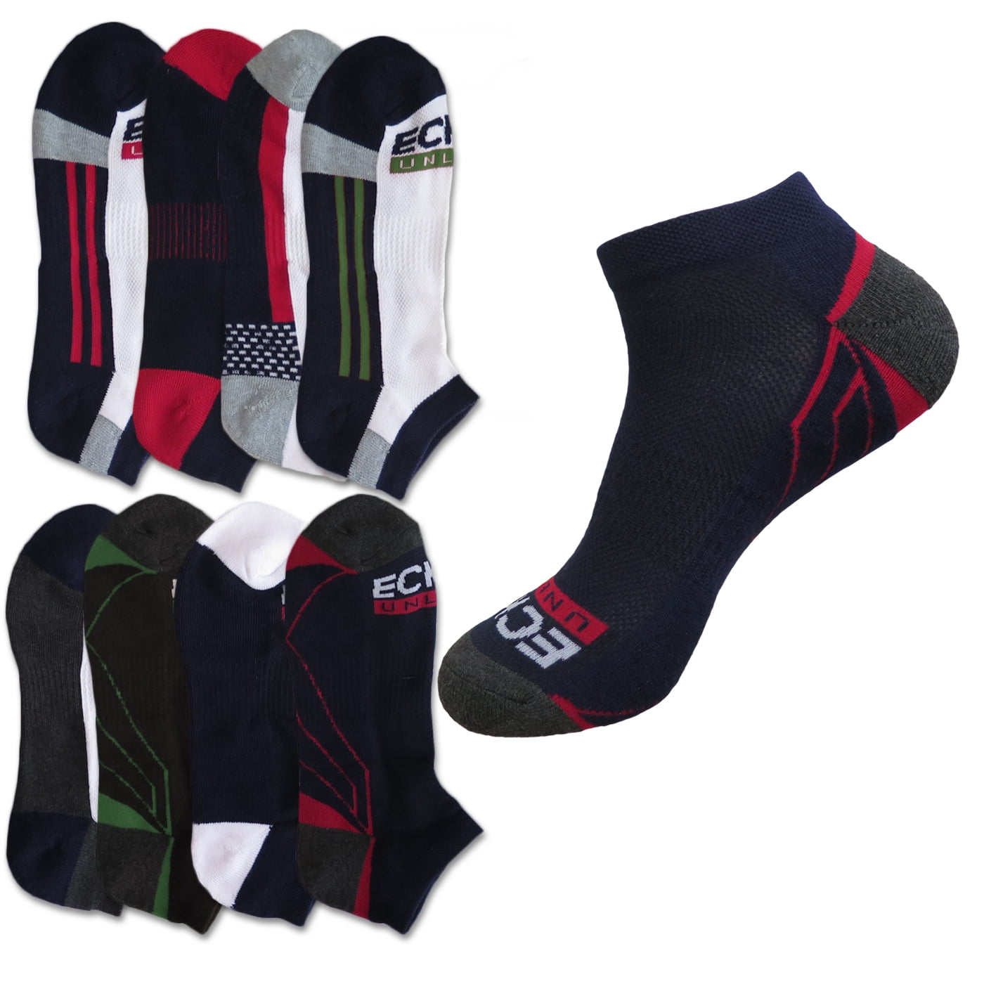 Men's Calf-High Crew Socks Choose Color & Size 10-13 Ecko Untld 
