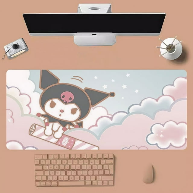 Cute Kuromi Mousepad Large Gaming Compute Gamer PC Keyboard Mouse Mat
