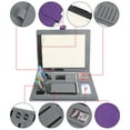 thumbnail image 4 of Wason Portfolio Padfolio A4 Leather Holder File Document Case with Writing Pad and Removable Clipboard for Organizer Office School Travel (Purple), 4 of 4