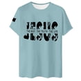 thumbnail image 3 of JAJAHO Letter Graphic Tees Men Short Sleeve T Shirt Crew Neck Loose Fit Casual Streetwear Summer Tshirts Comfy Tops, 3 of 3