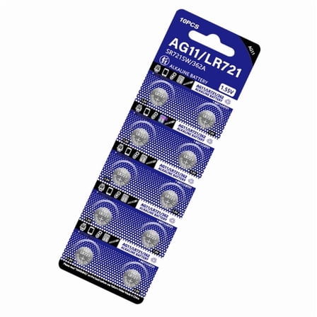 10 Pieces LR721 Alkaline Batteries For Remote Controls Replace AG11/D361/D362