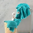 thumbnail image 2 of Jumbo Large Bath Sheets Towels 2 Pack Soft and Absorbent, 100% Cotton Towels (Teal Turquoise, Bath Sheet), 2 of 7
