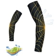 thumbnail image 6 of Manunclaims Athletic Sleeves 1 Pair Spider Web Pattern Breath Ability Arm Protector Arm Sleeves UV for Men or Women Basketball Golf Running Football Cycling, 6 of 8