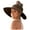 Coffee, variant on Beach Hats for Women Foldable Floppy Straw Sun Hat Womens Sunshade Hat Korean Edition Women Open Top Big Sunscreen Sun Hat No Top Foldable Hat