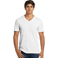 thumbnail image 5 of Gildan Men's V-Neck Short Sleeve T-Shirt Softstyle Casual Shirt, S Size, White Color Tees, Single Pack, 5 of 5
