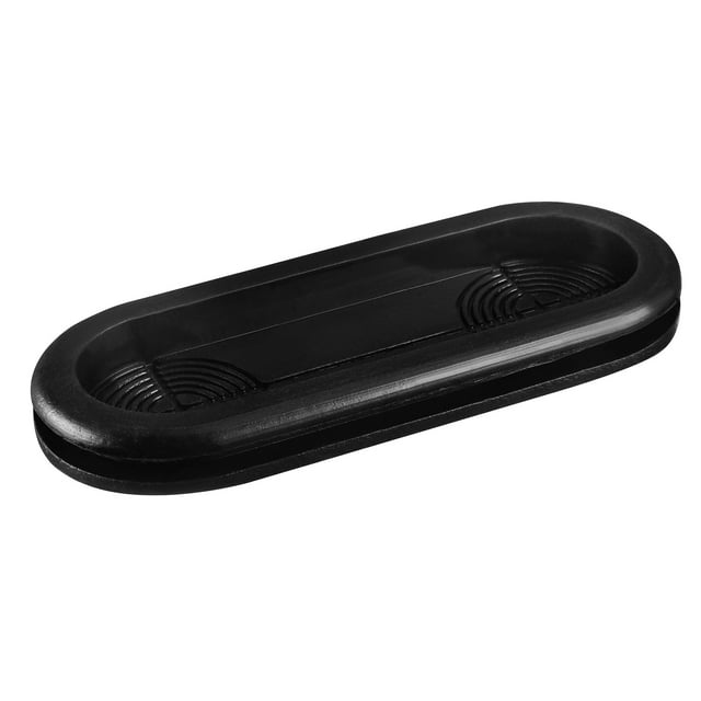 Goma Ojal para Cable Protección Ovalada Cara Doble Montaje Tamaño 85 x 30mm 4uds