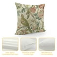 thumbnail image 4 of PHYHOO  Flowers Birds Light Green Throw Pillow Cover, Cushion Case Outdoor Decoration for Sofa Couch Farmhouse, 4 of 5