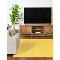 thumbnail image 4 of Unique Loom Chindi Chevron Collection Area Rug - Claire (10' x 14' 1" Rectangle Yellow/Ivory), 4 of 7