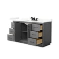 thumbnail image 7 of Wyndham Collection WCF111160SGBGTUS3MXX Icon 60" Free Standing Single Basin Vanity Set -, 7 of 7