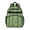 Football Stripe Green Pattern, variant on Football Shadow Brown Pattern Cute School Backpack Bag for School with Padded Back and Adjustable Shoulder Straps 15.25"x11.5"x5.25"